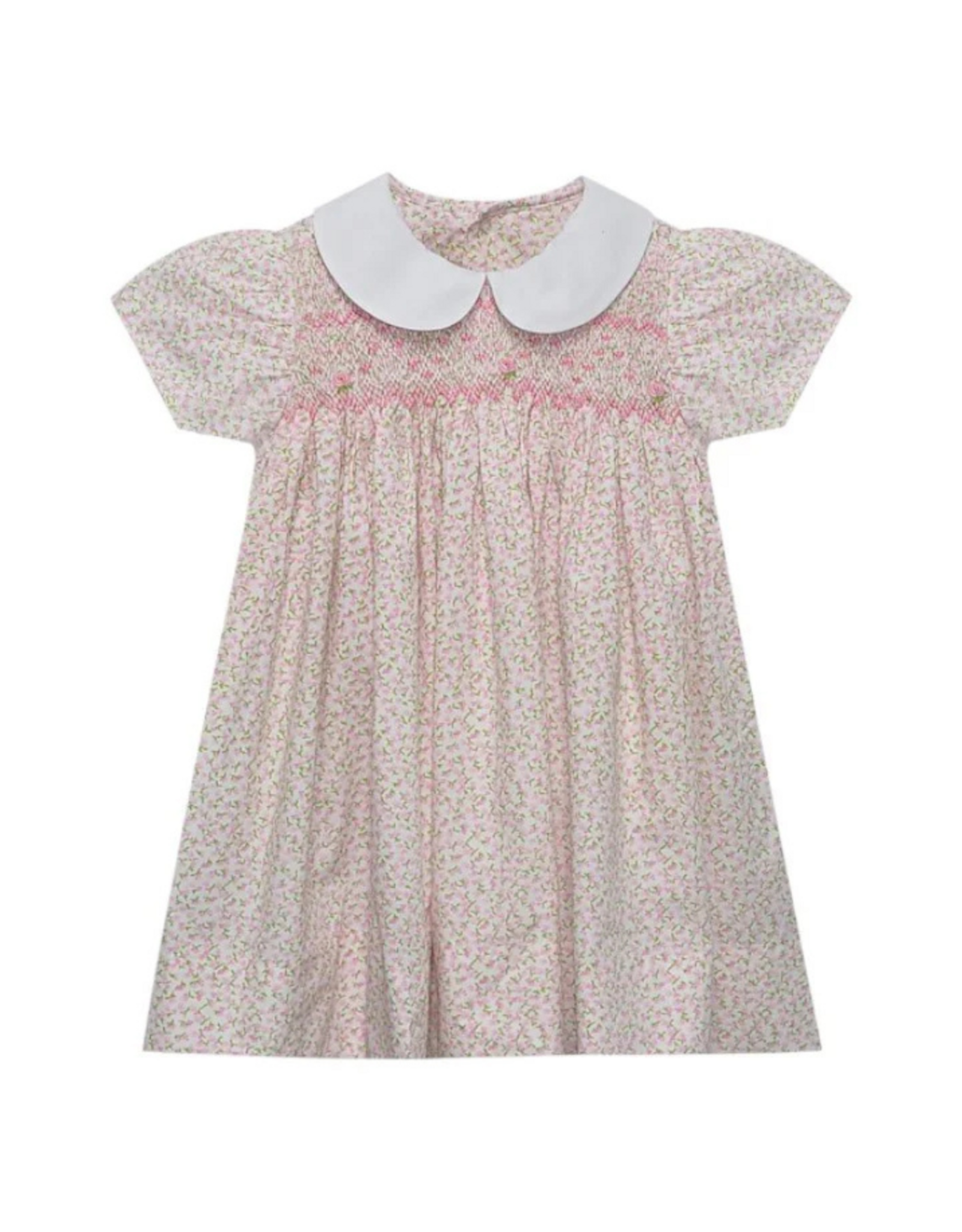 Baby Sen Pink Flower Asher Dress, In Full Bloom