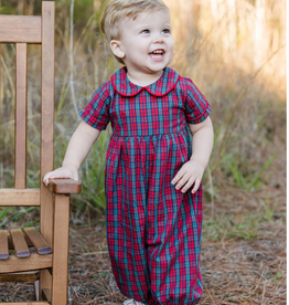 James and Lottie James Long Bubble, Red Christmas Plaid