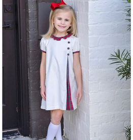 James and Lottie Rosie Dress, Red Christmas Plaid