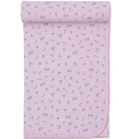 Kissy Kissy Garden Print Blanket, Pink