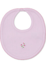 Kissy Kissy Garden Print Reversible Bib, Pink