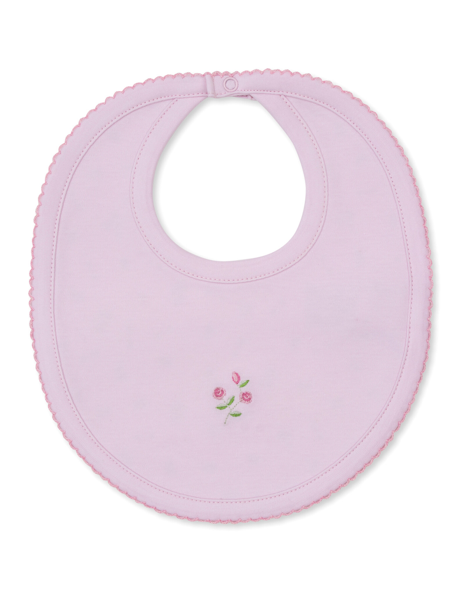 Kissy Kissy Garden Print Reversible Bib, Pink
