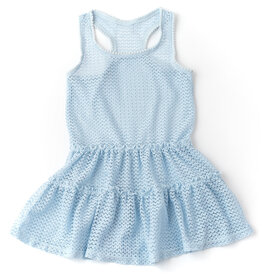 Shade Critters Crochet Tank Dress Blue