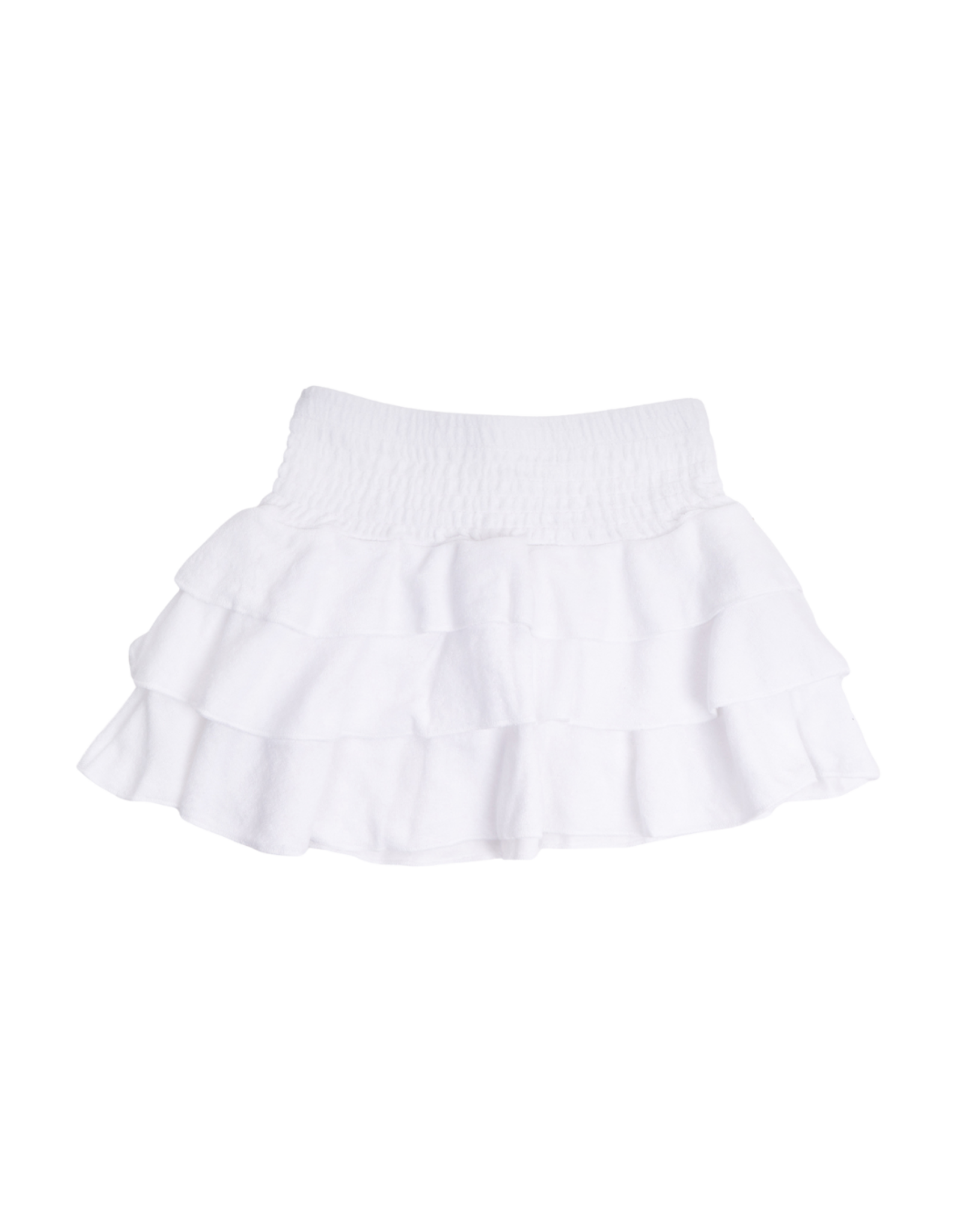 Shade Critters Smocked Terry Skirt White