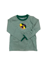 Itsy Bitsy King Cake Shirt, Green Stripe