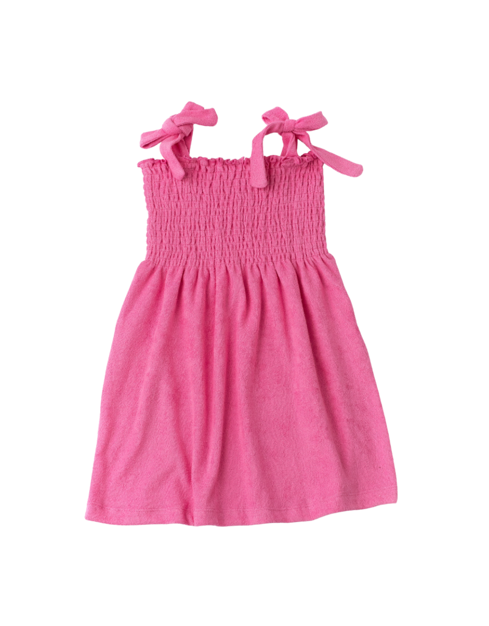 Shade Critters Smocked Terry Dress Hot Pink