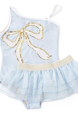 Shade Critters One Piece Sequin, Blue Bows with Tutu