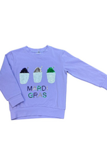 Lulu Bebe LLC Lavender Long Sleeve Snowball Sequin Top