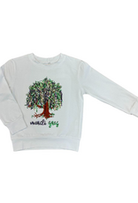 Lulu Bebe LLC White Long Sleeve Willow Sequin Top