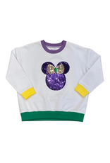 Lulu Bebe LLC Mardi Gras Minnie Trio Sequin Top