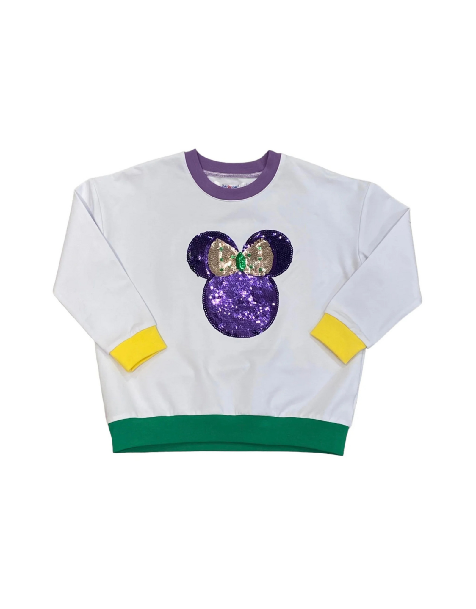 Lulu Bebe LLC Mardi Gras Minnie Trio Sequin Top