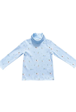 James and Lottie Trip Knit Turtleneck Mallard