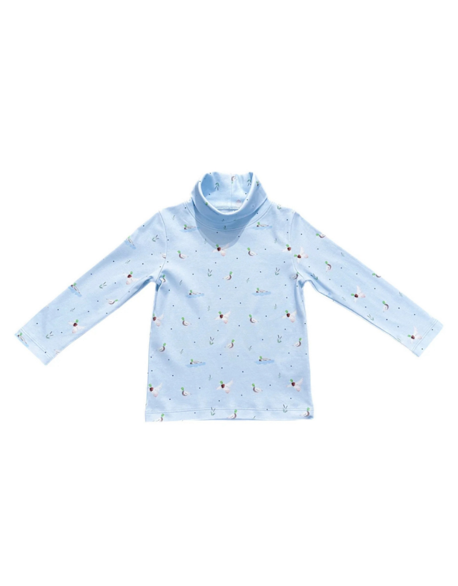 James and Lottie Trip Knit Turtleneck Mallard