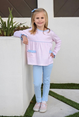 James and Lottie Pink and White Meggie Legging Set
