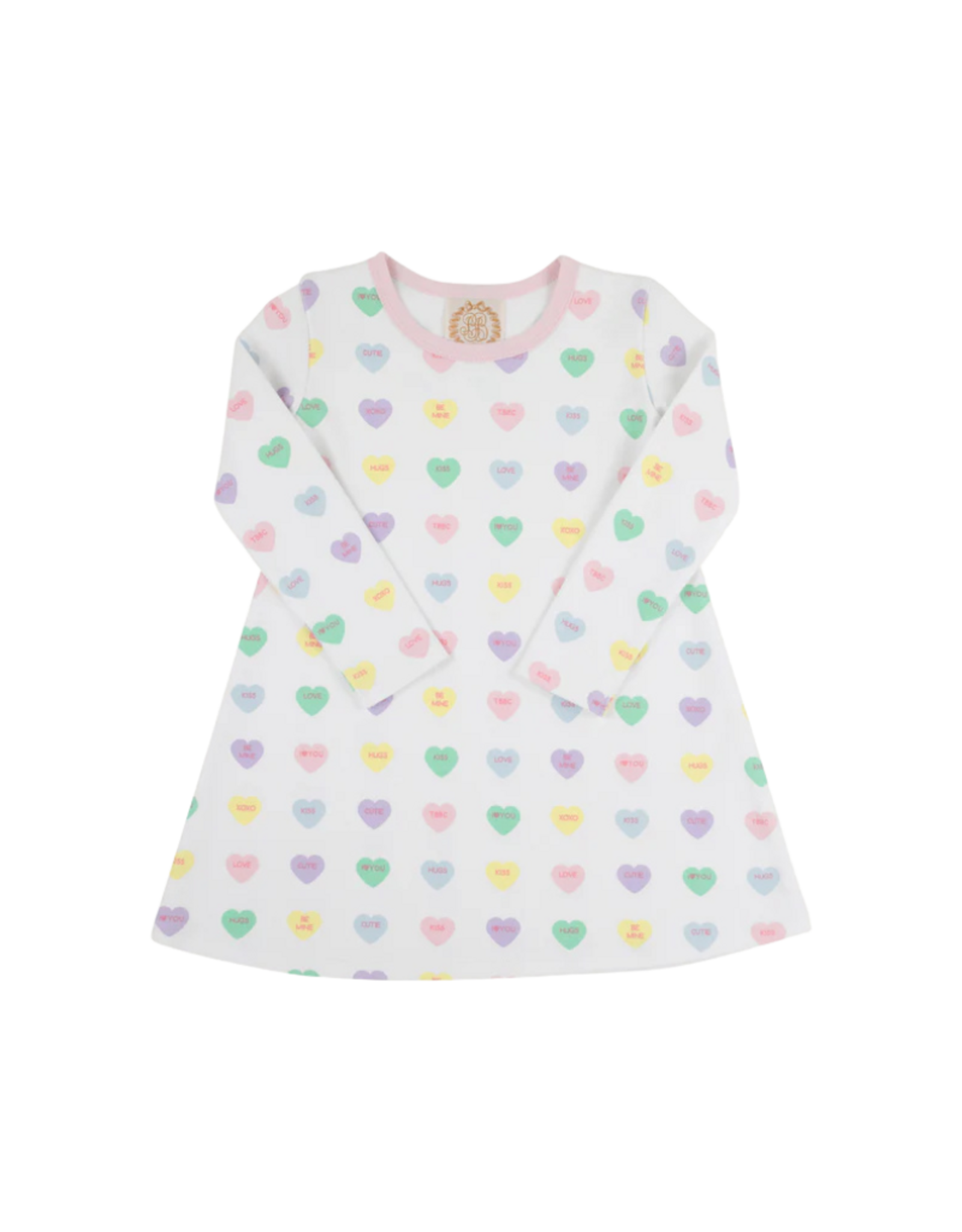 The Beaufort Bonnet Company Polly Play Dress LS, We Heart You