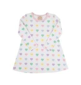 The Beaufort Bonnet Company Polly Play Dress LS, We Heart You