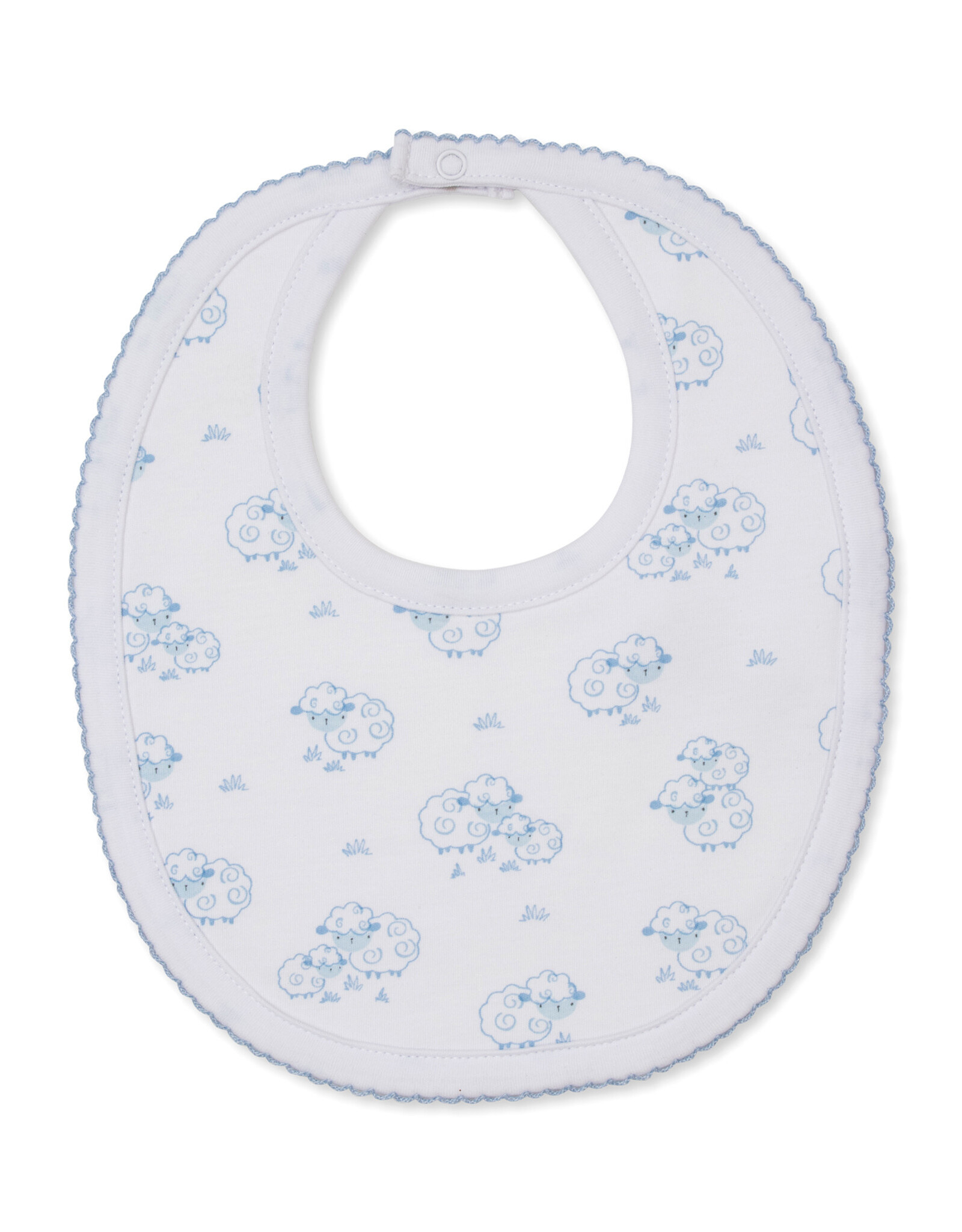 Kissy Kissy Light Blue Sweet Sheep Printed Bib