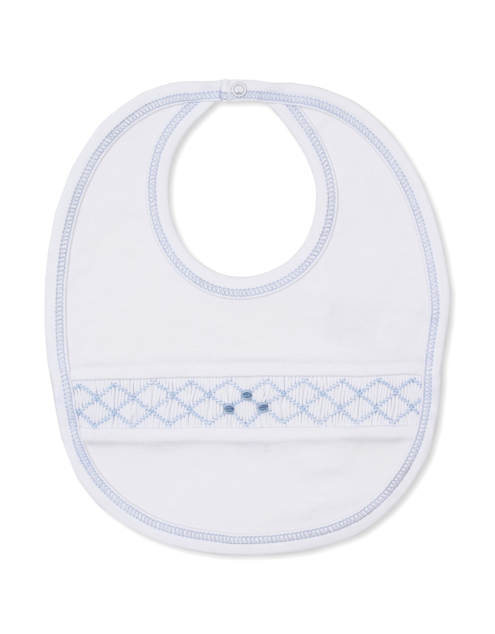 Kissy Kissy Light Blue Summer 26 Hand Smocked Bib