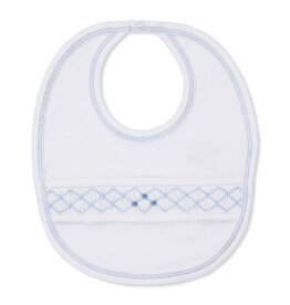 Kissy Kissy Light Blue Summer 26 Hand Smocked Bib