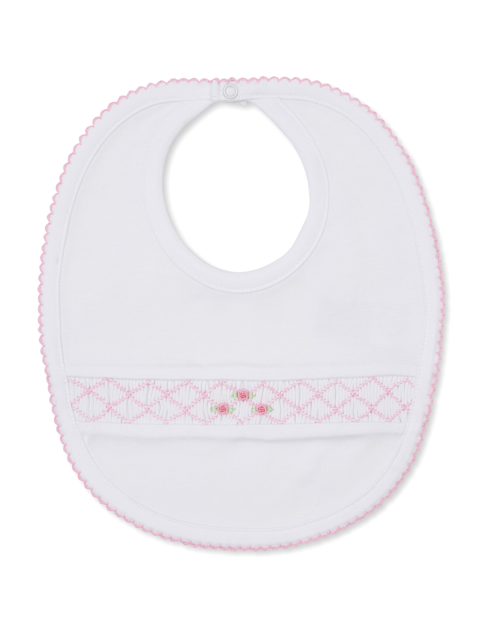 Kissy Kissy Light Pink Summer 26 Hand Smocked Bib