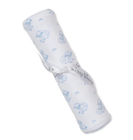 Kissy Kissy Light Blue Sweet Sheep Printed Burp Cloth