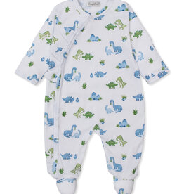 Kissy Kissy Dinosaur Delight Print Zip Footie