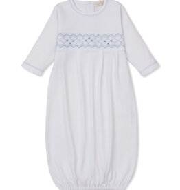 Kissy Kissy Light Blue Summer 26 Hand Smocked Sack