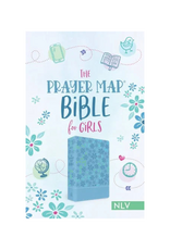 The Prayer Map Bible for Girls NLV (Sky Blue Shimmer)