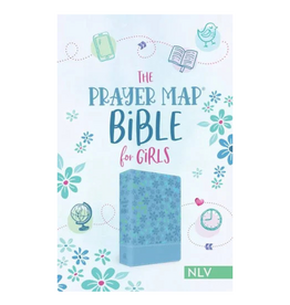The Prayer Map Bible for Girls NLV (Sky Blue Shimmer)