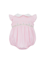 Petit Bebe Bunny Girl's Pink Knit Bubble