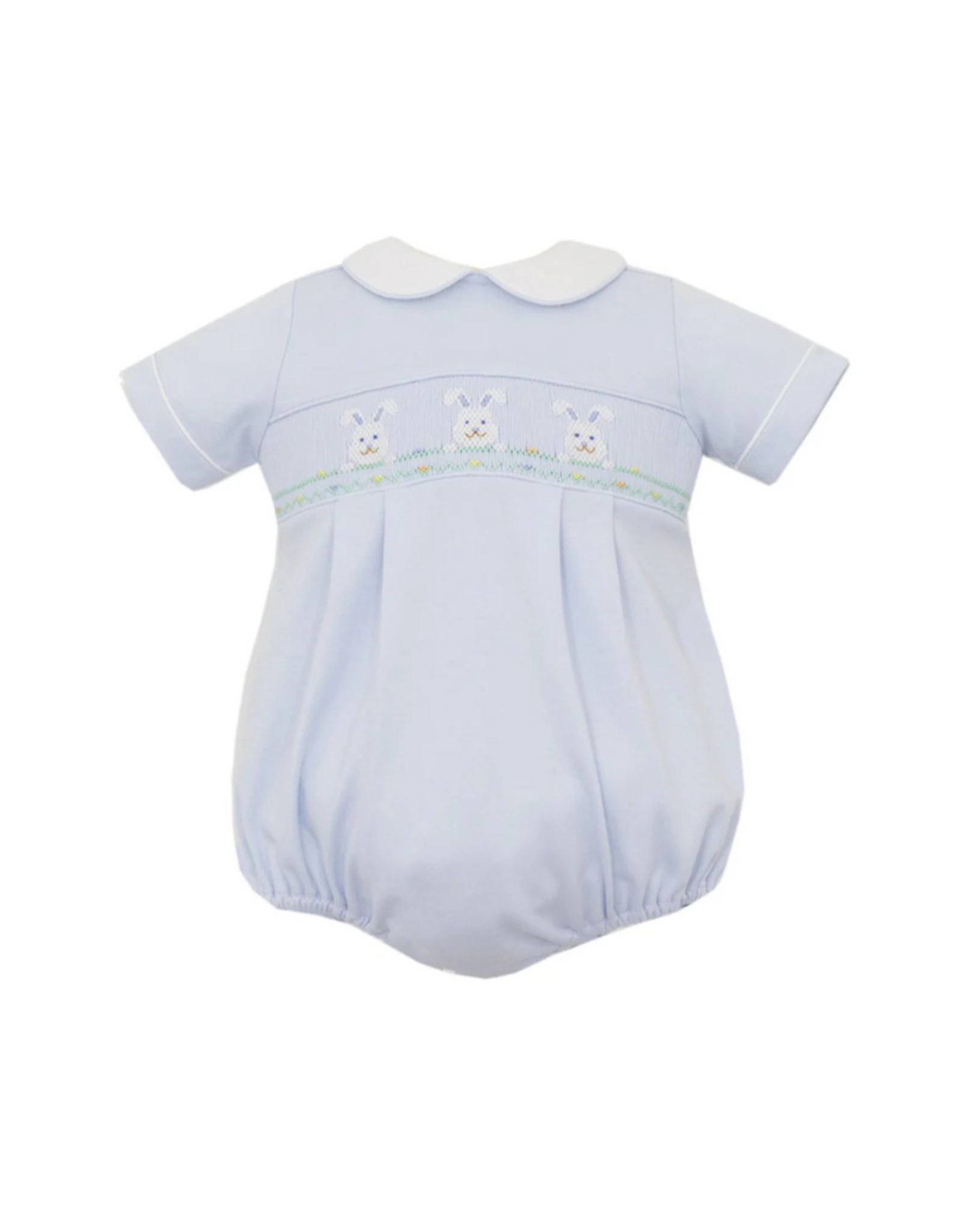 Petit Bebe Bunny Boy's Lt Blue Knit Bubble