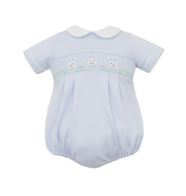 Petit Bebe Bunny Boy's Lt Blue Knit Bubble
