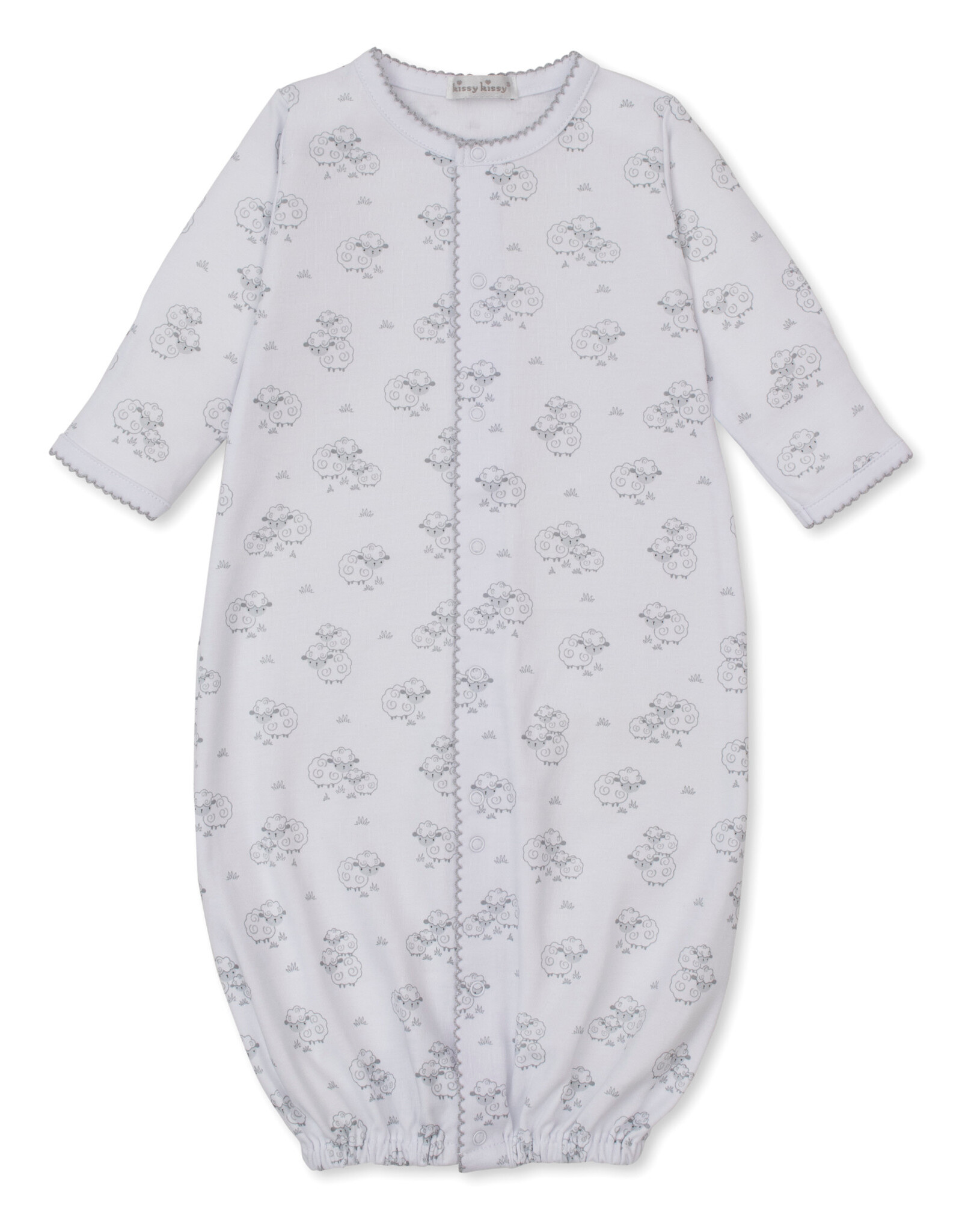 Kissy Kissy Silver Sweet Sheep Print Converter Gown