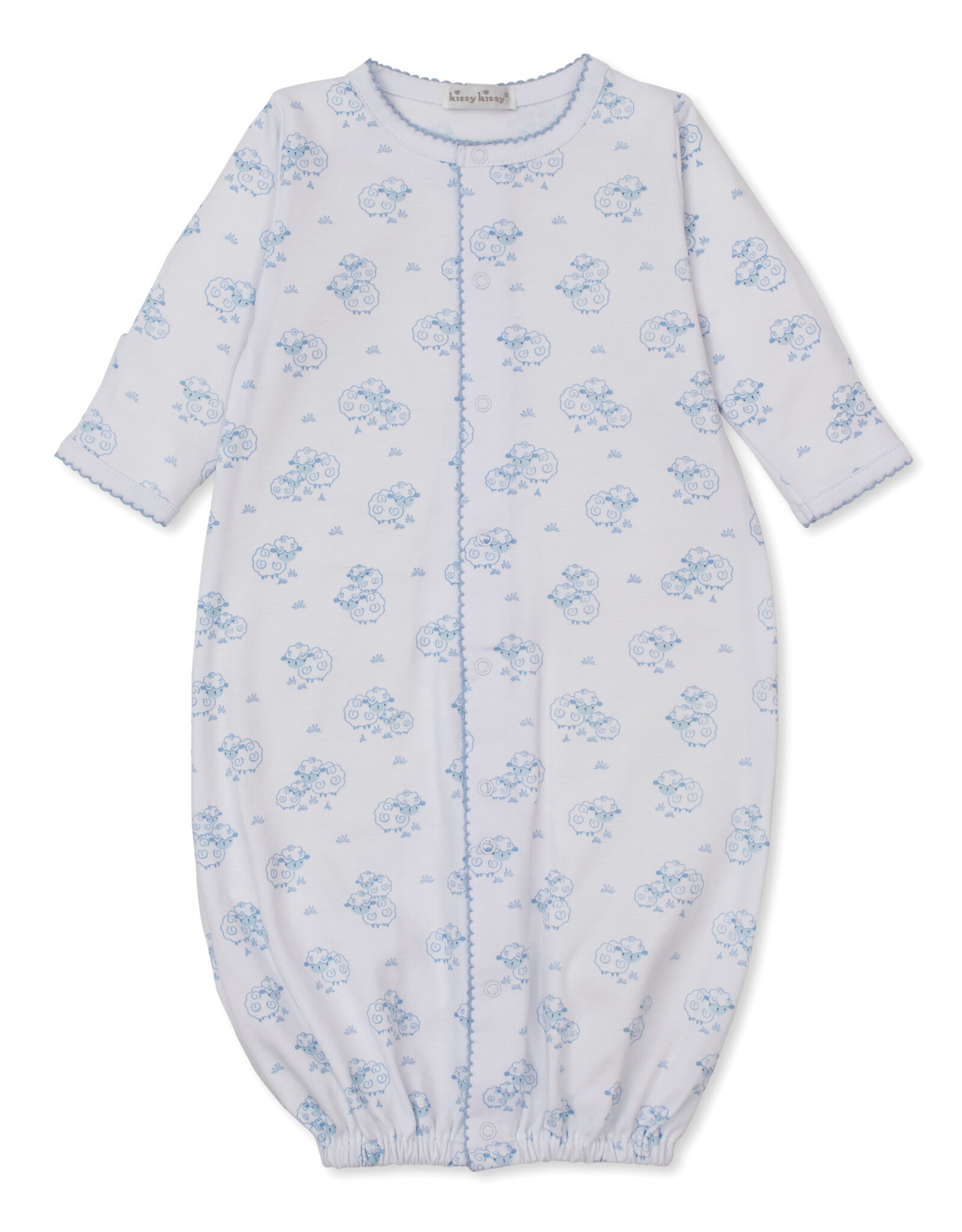 Kissy Kissy Light Blue Sweet Sheep Print Converter Gown