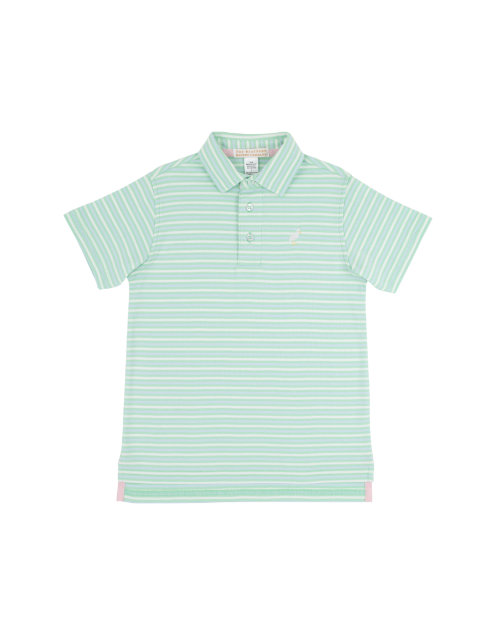 The Beaufort Bonnet Company Prim and Proper Polo SS, Sumner County Stripe