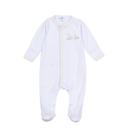 Magnolia Baby Vintage Duckie Pulltoy Zip Footie