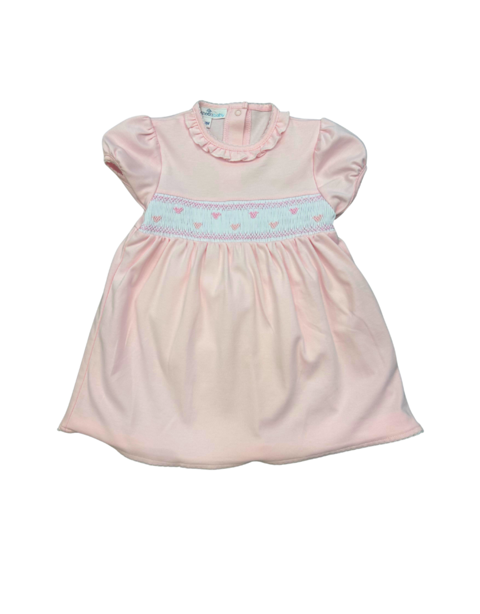 Magnolia Baby Valentine's Classic Smocked SS Dress