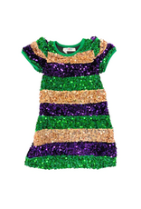Lulu Bebe LLC Mardi Gras Sequin Dress