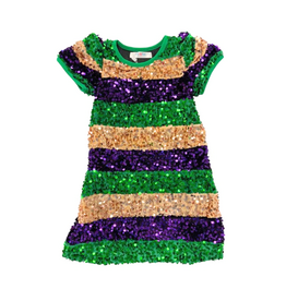 Lulu Bebe LLC Mardi Gras Sequin Dress