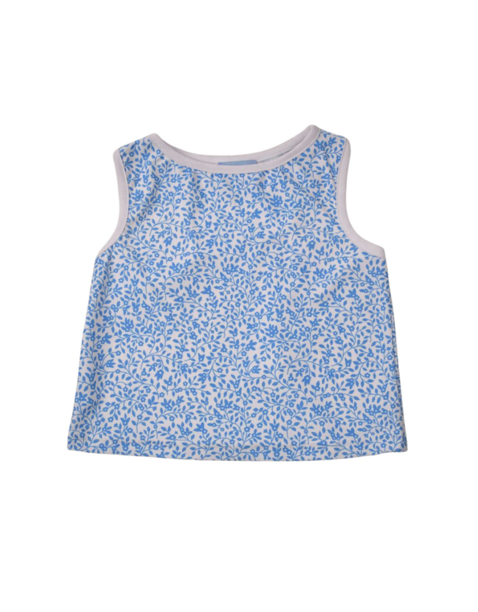 Funtasia Too Blue Floral Tank Top