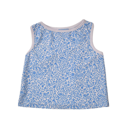 Funtasia Too Blue Floral Tank Top