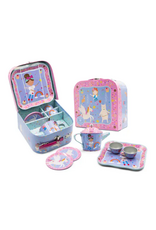 Floss & Rock 7 Pc Tin Tea Set w/ Case