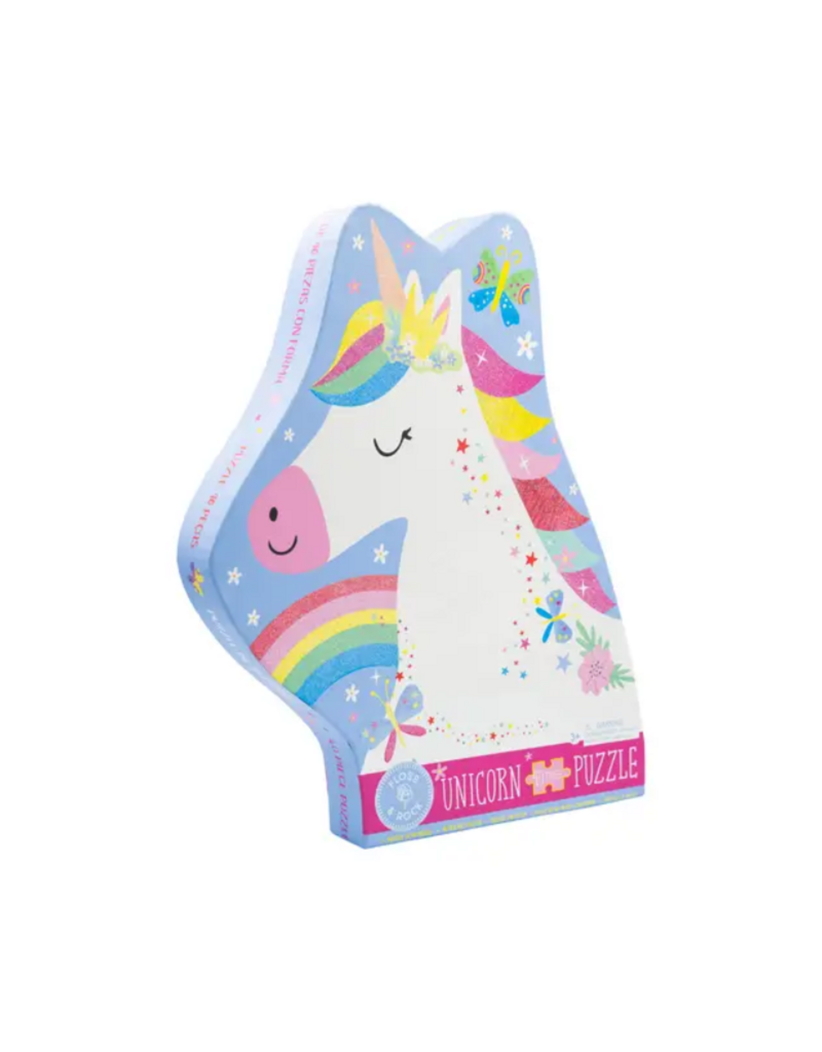 Floss & Rock 40pc Puzzle, Rainbow Unicorn