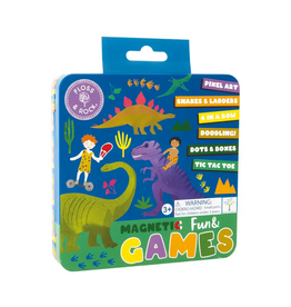 Floss & Rock Magnetic Fun Games Tin Dino