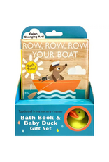 Simon & Schuster Row, Row, Row Your Boat Bath Book & Baby Duck Gift Set