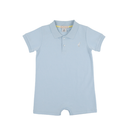 The Beaufort Bonnet Company Sir Propers Romper, Buckhead Blue