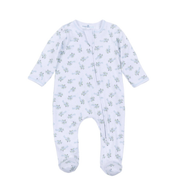 Magnolia Baby Take Flight Zipper Footie Light Blue
