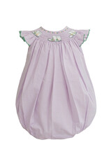 Krewe Kids Eloise Purple Gingham Smocked Marching Boots Bubble