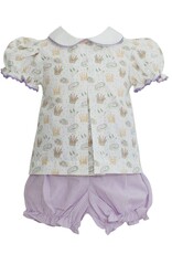 Krewe Kids Isabelle Mardi Gras Icons Print Pleat Bloomer Set