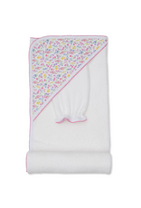 Kissy Kissy Pastel Gardens Hooded Towel w/ Mitt Set